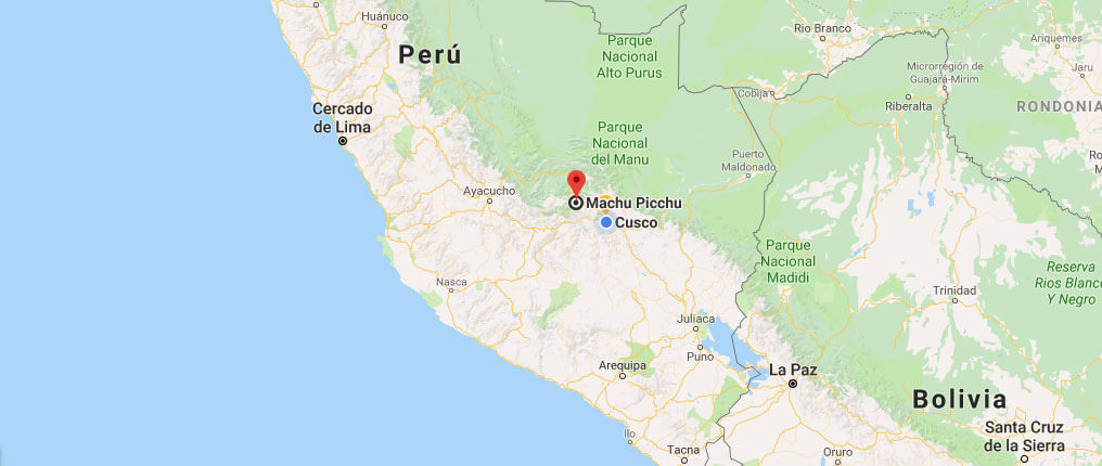 Ubicación de Machu Picchu